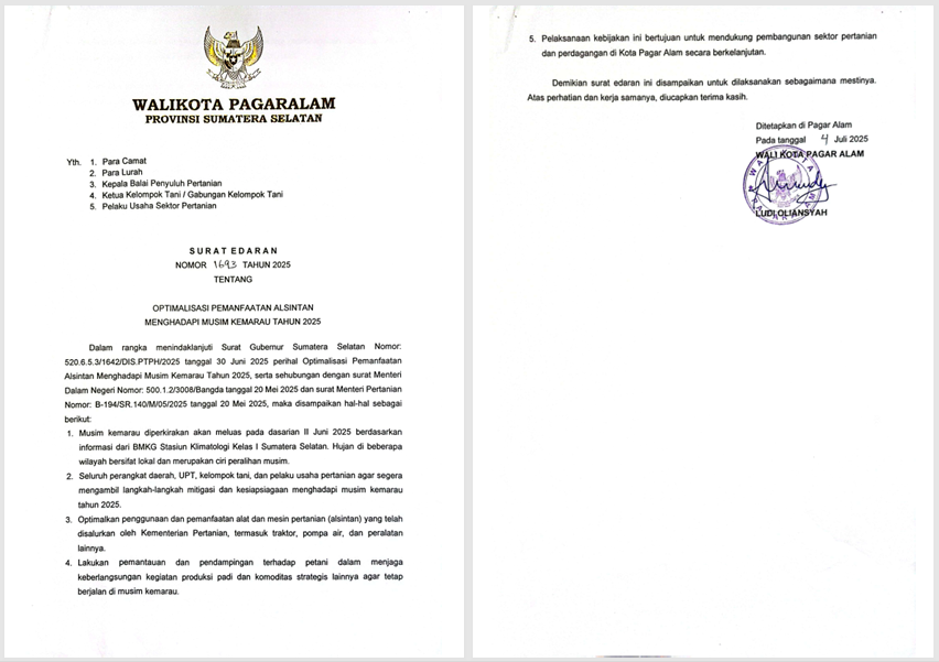 Surat Edaran Walikota